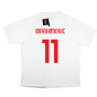 2022-2023 AC Milan Pre-Match Shirt (White-Red) (IBRAHIMOVIC 11)