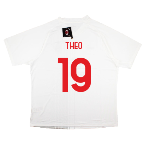 2022-2023 AC Milan Pre-Match Shirt (White-Red) (THEO 19)