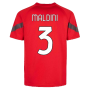 2022-2023 AC Milan Training Jersey (Red) - Kids (MALDINI 3)