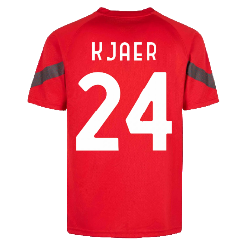 2022-2023 AC Milan Training Jersey (Red) (KJAER 24)