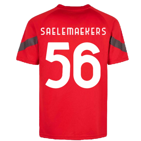 2022-2023 AC Milan Training Jersey (Red) (SAELEMAEKERS 56)