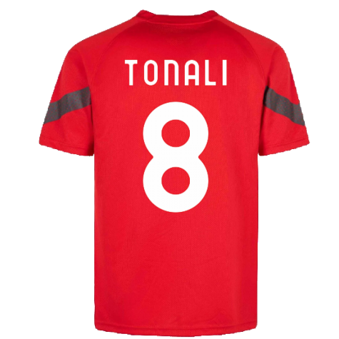 2022-2023 AC Milan Training Jersey (Red) (TONALI 8)