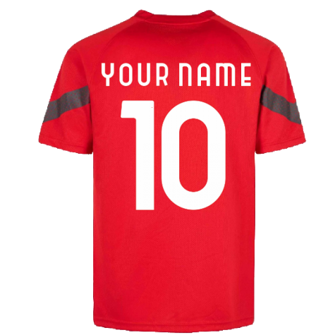 2022-2023 AC Milan Training Jersey (Red) (Your Name)