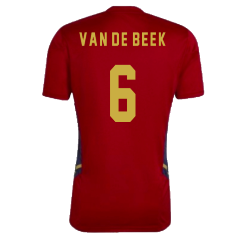 2022-2023 Ajax Training Jersey (Red) (VAN DE BEEK 6)
