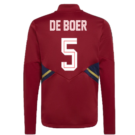 2022-2023 Ajax Training Top (Red) - Kids (DE BOER 5)