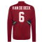 2022-2023 Ajax Training Top (Red) - Kids (VAN DE BEEK 6)