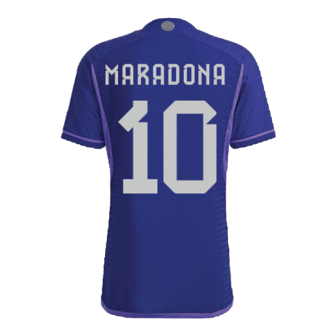 2022-2023 Argentina Authentic Away Shirt (MARADONA 10)