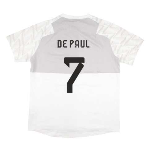 2022-2023 Argentina Game Day Travel Tee (White) (DE PAUL 7)