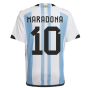 2022-2023 Argentina Home Shirt (Kids) (MARADONA 10)