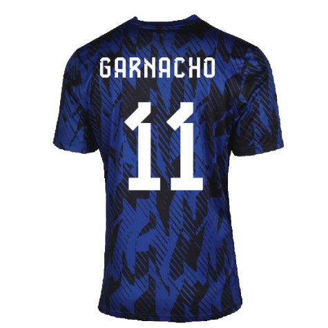 2022-2023 Argentina Pre-Match Shirt (Blue) (GARNACHO 11)