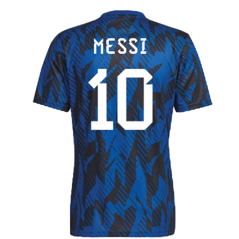 2022-2023 Argentina Pre-Match Shirt (Blue) - Kids (MESSI 10)