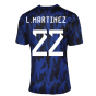 2022-2023 Argentina Pre-Match Shirt (Blue) (L.MARTINEZ 22)
