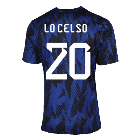 2022-2023 Argentina Pre-Match Shirt (Blue) (LO CELSO 20)