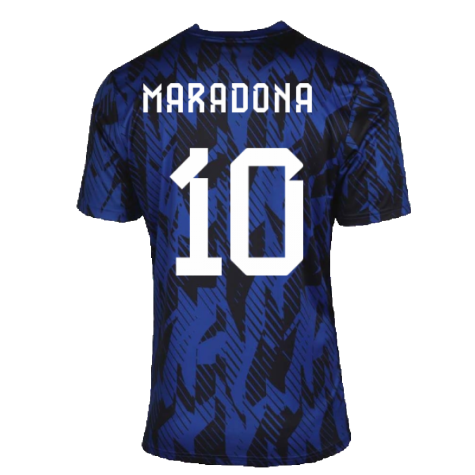 2022-2023 Argentina Pre-Match Shirt (Blue) (MARADONA 10)