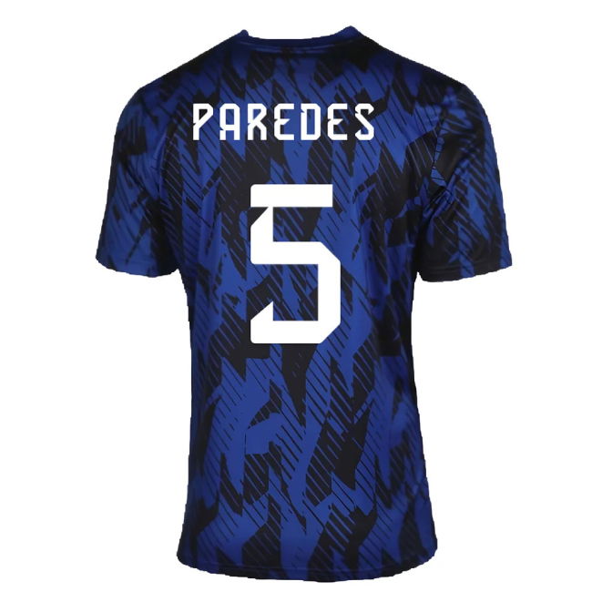 2022-2023 Argentina Pre-Match Shirt (Blue) (PAREDES 5)