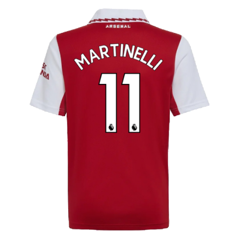 2022-2023 Arsenal Home Shirt (Kids) (MARTINELLI 11)