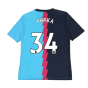 2022-2023 Arsenal Pre-Match Jersey (Blue) - Kids (XHAKA 34)