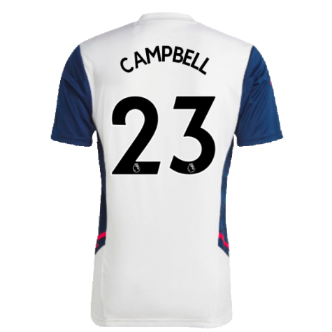 2022-2023 Arsenal Training Jersey (White) (CAMPBELL 23)