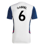 2022-2023 Arsenal Training Jersey (White) (GABRIEL 6)
