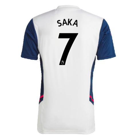 2022-2023 Arsenal Training Jersey (White) (SAKA 7)