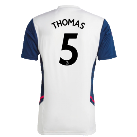 2022-2023 Arsenal Training Jersey (White) (Thomas 5)