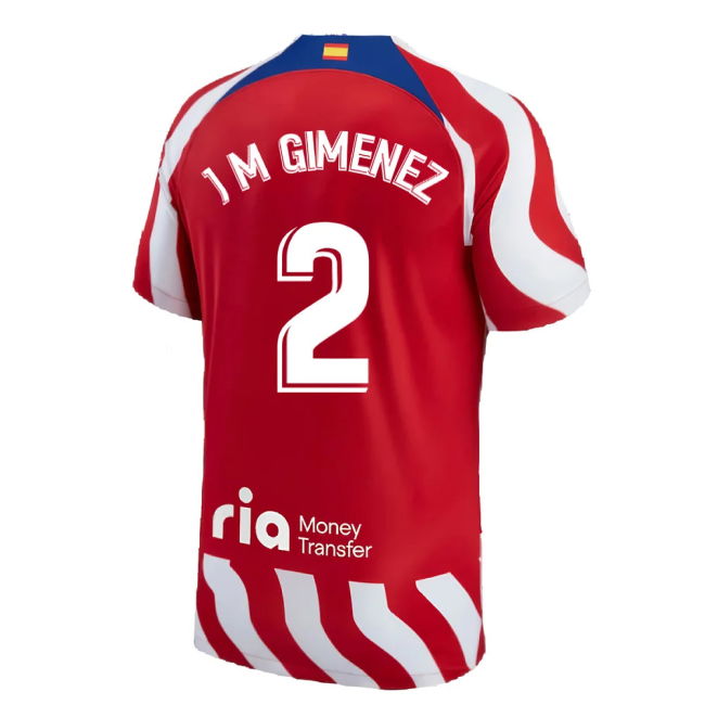 2022-2023 Atletico Madrid Home Shirt (J M GIMENEZ 2)
