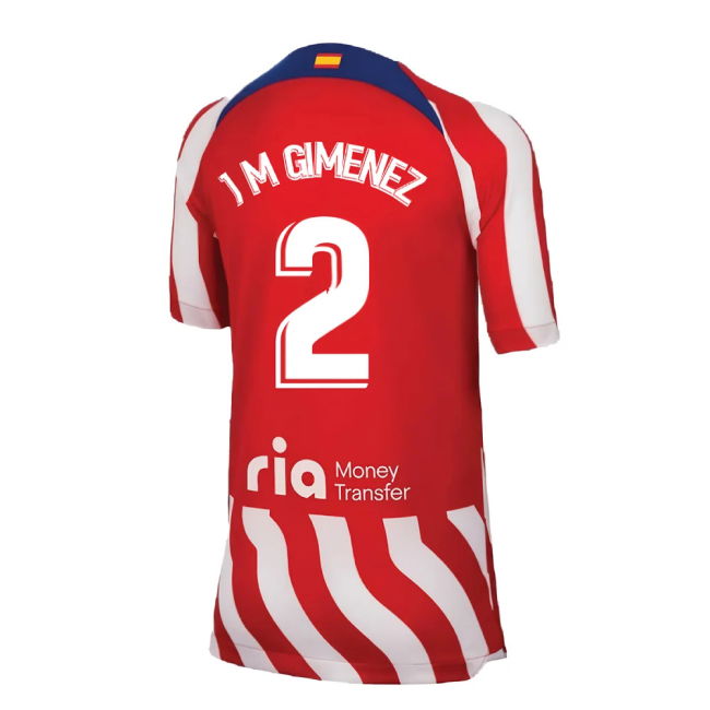 2022-2023 Atletico Madrid Home Shirt (Kids) (J M GIMENEZ 2)