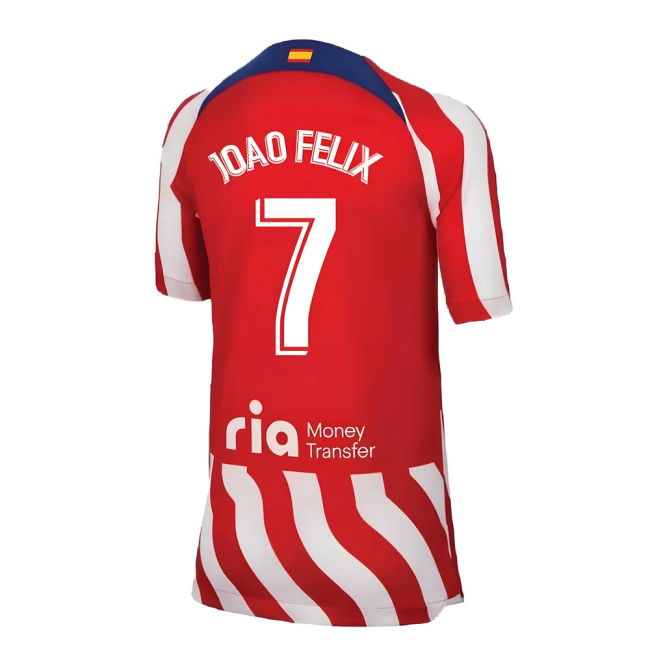 2022-2023 Atletico Madrid Home Shirt (Kids) (JOAO FELIX 7)