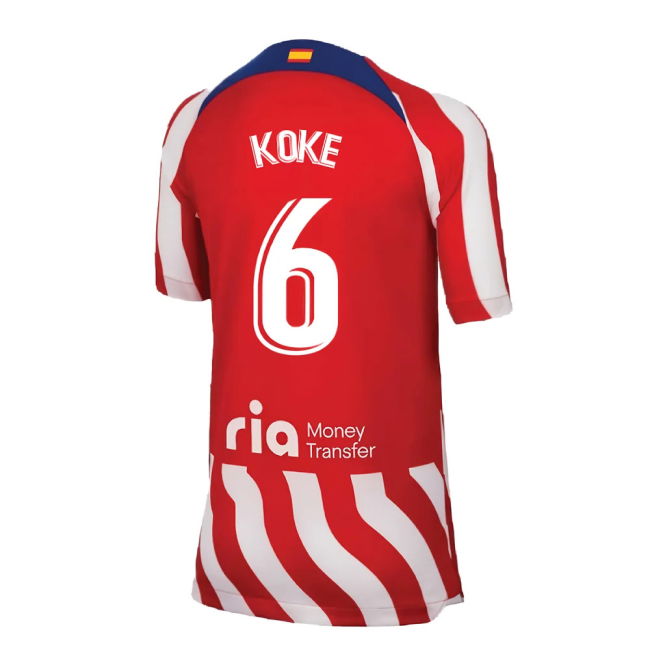 2022-2023 Atletico Madrid Home Shirt (Kids) (KOKE 6)
