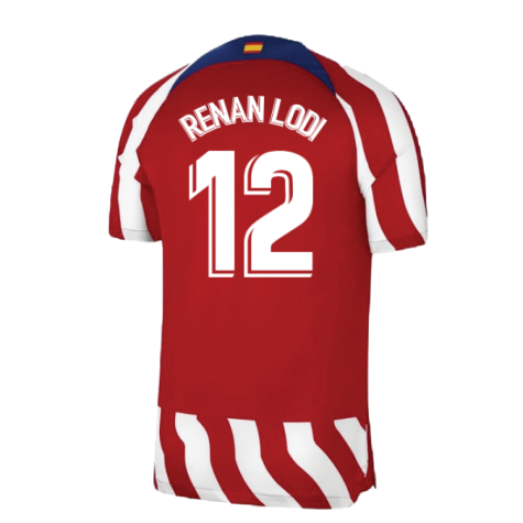 2022-2023 Atletico Madrid Home Shirt (Kids) (RENAN LODI 12)