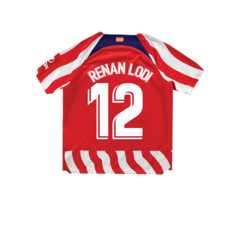 2022-2023 Atletico Madrid Little Boys Home Shirt (RENAN LODI 12)