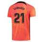 2022-2023 Atletico Madrid Pre-Match Training Shirt (Laser Crimson) (CARRASCO 21)
