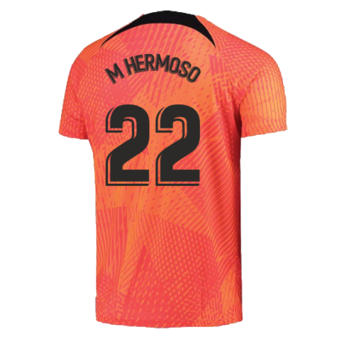 2022-2023 Atletico Madrid Pre-Match Training Shirt (Laser Crimson) (M HERMOSO 22)