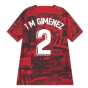 2022-2023 Atletico Madrid Pre-Match Training Shirt (Red) - Kids (J M GIMENEZ 2)