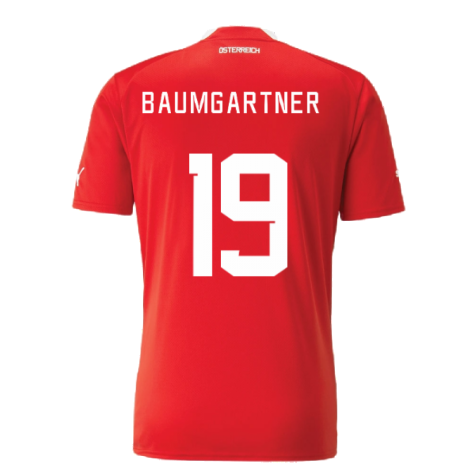2022-2023 Austria Home Shirt (BAUMGARTNER 19)