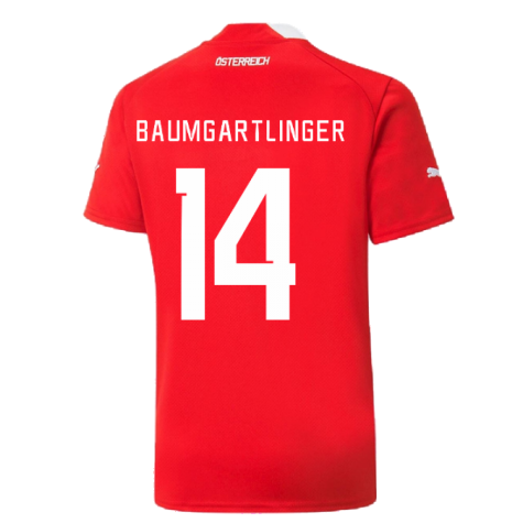 2022-2023 Austria Home Shirt (Kids) (BAUMGARTLINGER 14)
