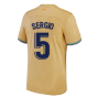 2022-2023 Barcelona Away Shirt (Kids) (SERGIO 5)