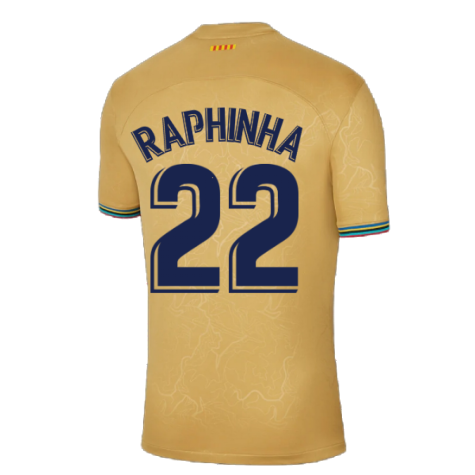 2022-2023 Barcelona Away Shirt (RAPHINHA 22)
