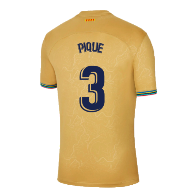 2022-2023 Barcelona Away Shirt (Sponsored) (PIQUE 3)