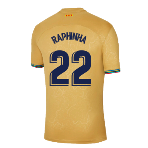 2022-2023 Barcelona Away Shirt (Sponsored) (RAPHINHA 22)