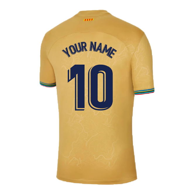 2022-2023 Barcelona Away Shirt (Sponsored) (Your Name)