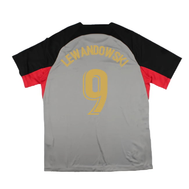 2022-2023 Barcelona CL Training Shirt (Grey) (LEWANDOWSKI 9)