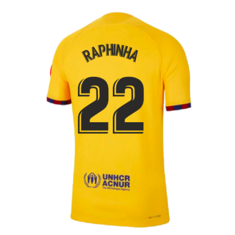2022-2023 Barcelona Fourth Vapor Shirt (RAPHINHA 22)
