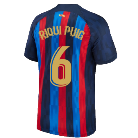 2022-2023 Barcelona Home Shirt (RIQUI PUIG 6)