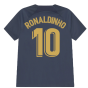2022-2023 Barcelona Pre-Match Training Shirt (Obsidian) - Kids (RONALDINHO 10)