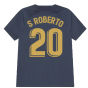 2022-2023 Barcelona Pre-Match Training Shirt (Obsidian) - Kids (S ROBERTO 20)