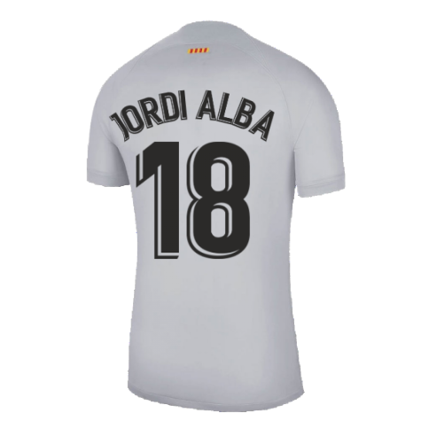 2022-2023 Barcelona Third Shirt (JORDI ALBA 18)