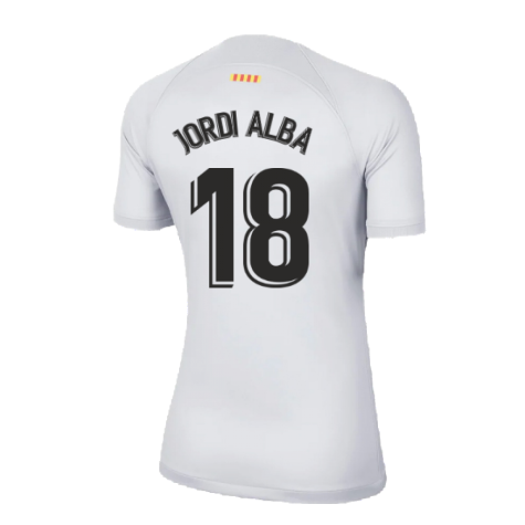 2022-2023 Barcelona Third Shirt (Ladies) (JORDI ALBA 18)