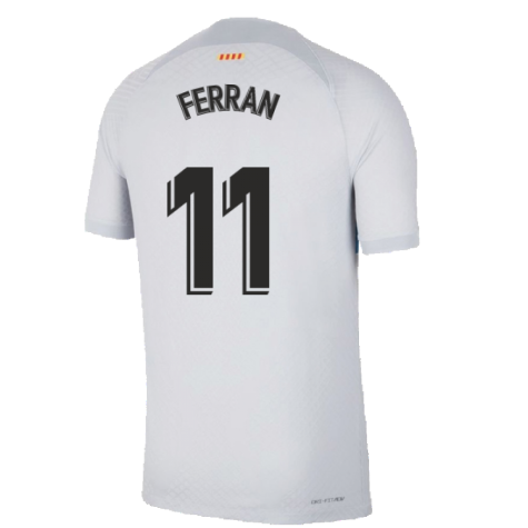 2022-2023 Barcelona Vapor Match Third Shirt (FERRAN 11)