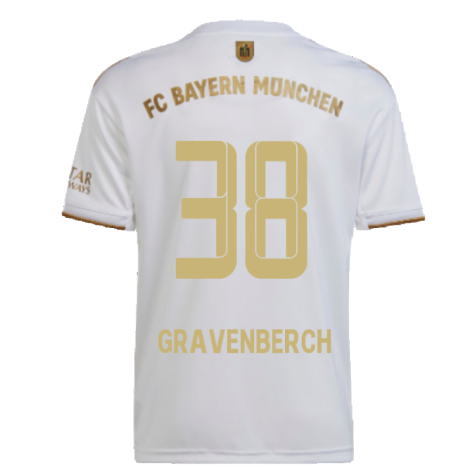 2022-2023 Bayern Munich Away Shirt (GRAVENBERCH 38)